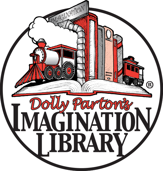 Dolly Parton Imagination Library Logo and weblink to DPIL webpage