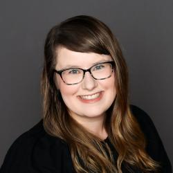 Megan smiling at camera